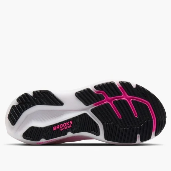 BROOKS GLYCERIN 23 | WOMEN'S | COLOR: WHITE-PHANTOM-CYBER PINK | WIDTH MEDIUM B - Picture 3 of 8